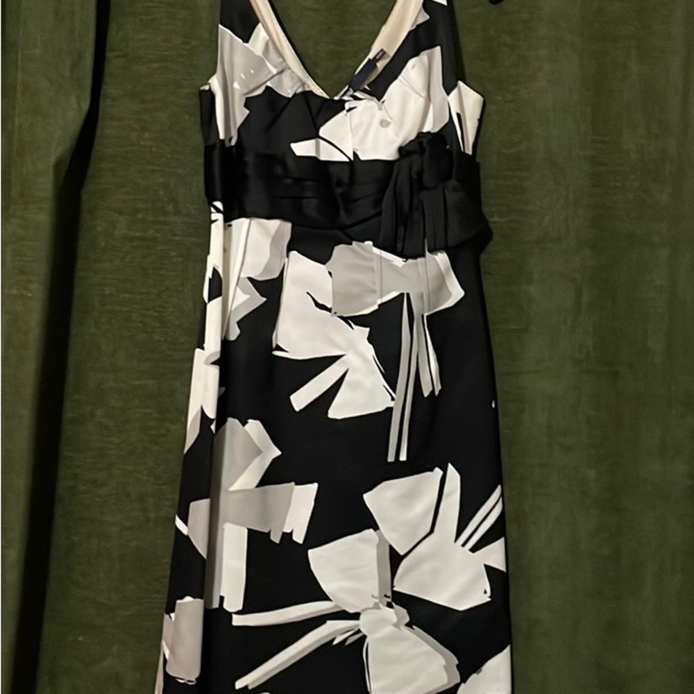6267 black/white bow pattern dress US size 2/IT size 38